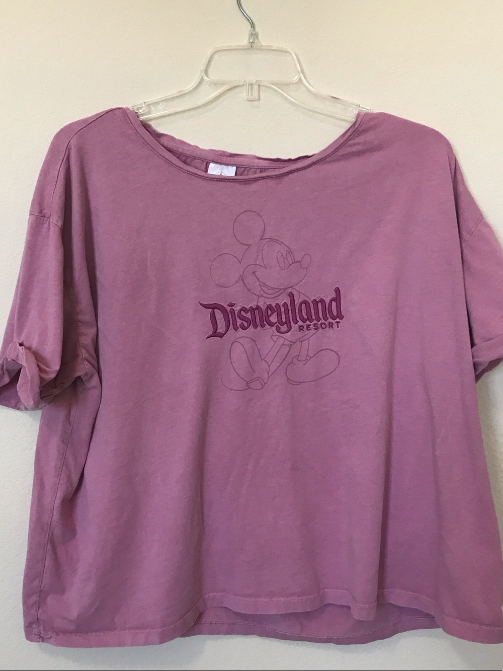 Disneyland Resort Mickey Lounge Set 2X Top 1X Shorts Mauve